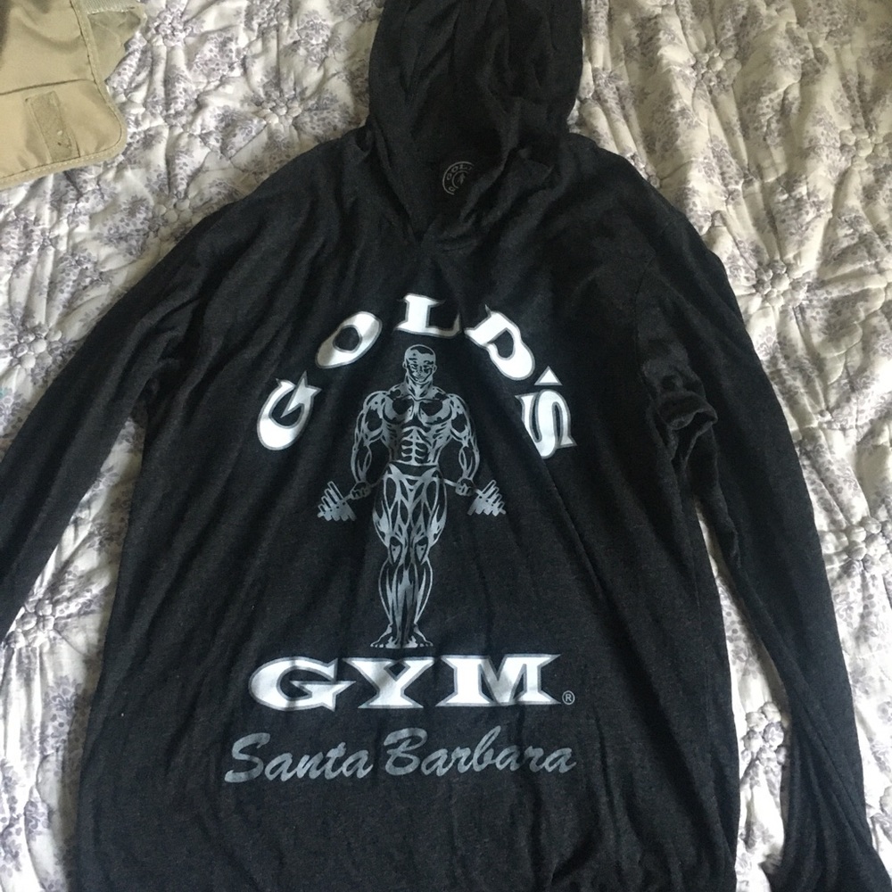 Golds Gym men’s workout hoodie sweater